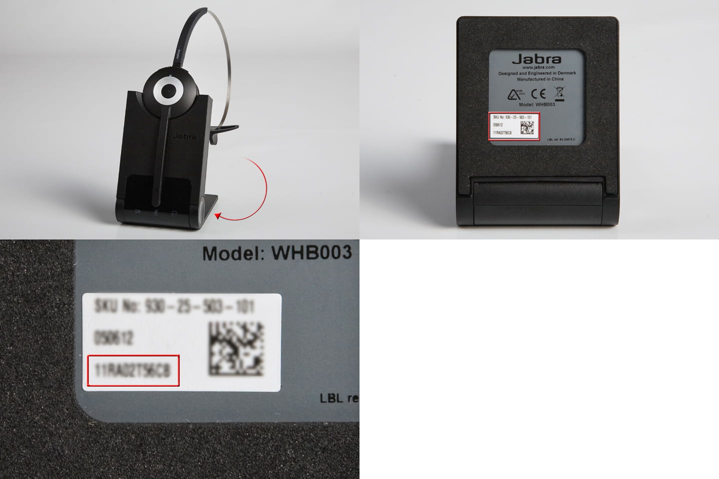 Jabra PRO 930 MS Mono Lync Optimized Wireless Headset for Softphone Renewed 